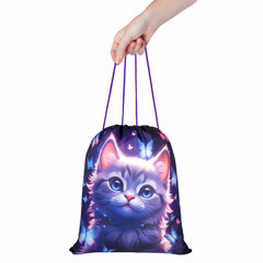 Мешок для обуви BRAUBERG KIDS, с петлей, 42&times;34 см, &laquo;Curious cat&raquo;, 273434