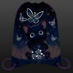 Мешок для обуви BRAUBERG PREMIUM, карман, подкладка, светоотражайка, 43&times;33 см, &laquo;Night catcher&raquo;, 273442