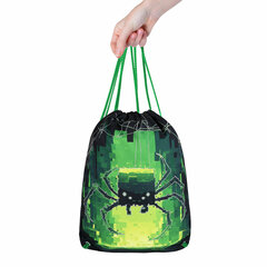 Мешок для обуви BRAUBERG PREMIUM, карман, подкладка, светоотражайка, 43&times;33 см, &laquo;Digital spider&raquo;, 273444