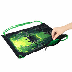 Мешок для обуви BRAUBERG PREMIUM, карман, подкладка, светоотражайка, 43&times;33 см, &laquo;Digital spider&raquo;, 273444