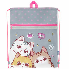 Мешок для обуви BRAUBERG, с петлей, светоотражающая полоса, 2 отделения, 46&times;36 см, &laquo;Hi there&raquo;, 273449