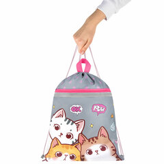 Мешок для обуви BRAUBERG, с петлей, светоотражающая полоса, 2 отделения, 46&times;36 см, &laquo;Hi there&raquo;, 273449