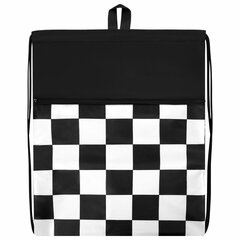 Мешок для обуви BRAUBERG БОЛЬШОЙ, с ручкой, карман на молнии, сетка, 49&times;41 см, &laquo;Black and White&raquo;, 273452