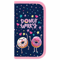 Пенал ПИФАГОР, 2 отделения, ламинированный картон, 19&times;11 см, &laquo;Comic donuts&raquo;, 273482