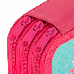 Пенал ПИФАГОР, 3 отделения, ламинированный картон, 19&times;11 см, &laquo;Pretty bunny&raquo;, 273485