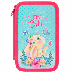 Пенал ПИФАГОР, 3 отделения, ламинированный картон, 19&times;11 см, &laquo;Pretty bunny&raquo;, 273485