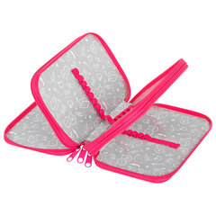 Пенал ПИФАГОР, 3 отделения, ламинированный картон, 19&times;11 см, &laquo;Pretty bunny&raquo;, 273485