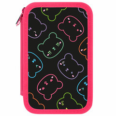 Пенал ПИФАГОР, 3 отделения, ламинированный картон, 19&times;11 см, &laquo;Bears&raquo;, 273487