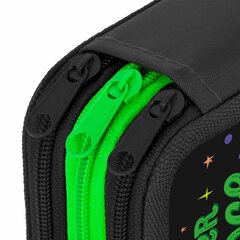 Пенал ПИФАГОР, 3 отделения, ламинированный картон, 19&times;11 см, &laquo;Outer space&raquo;, 273488