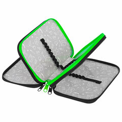 Пенал ПИФАГОР, 3 отделения, ламинированный картон, 19&times;11 см, &laquo;Outer space&raquo;, 273488