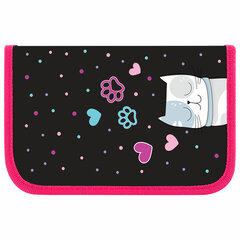 Пенал ЮНЛАНДИЯ, 1 отделение, картон с эффектом soft-touch, 19&times;11 см, &laquo;Cat squad&raquo;, 273493