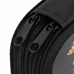 Пенал ЮНЛАНДИЯ, 2 отделения, ламинированный картон, конгрев, 19&times;11 см, &laquo;Golden&raquo;, 273495