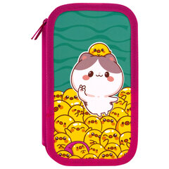 Пенал ЮНЛАНДИЯ, 3 отделения, картон с эффектом soft-touch, 19&times;11 см, &laquo;Duck tales&raquo;, 273500