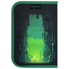 Пенал BRAUBERG, 1 отделение, 2 откидные планки, полиэстер, 21&times;14 см, &laquo;Digital spider&raquo;, 273528