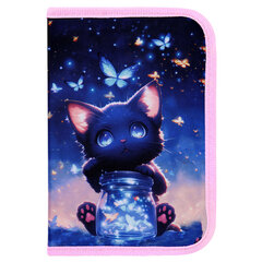 Пенал BRAUBERG с наполнением, 1 отделение, 1 откидная планка, 24 предмета, 21&times;14 см, &laquo;Night catcher&raquo;, 273530