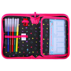 Пенал BRAUBERG с наполнением, 1 отделение, 1 откидная планка, 24 предмета, 21&times;14 см, &laquo;Headphones&raquo;, 273531