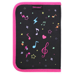 Пенал BRAUBERG с наполнением, 1 отделение, 1 откидная планка, 24 предмета, 21&times;14 см, &laquo;Headphones&raquo;, 273531