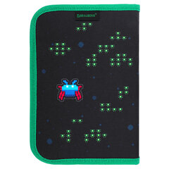 Пенал BRAUBERG с наполнением, 1 отделение, 1 откидная планка, 24 предмета, 21&times;14 см, &laquo;Space strike&raquo;, 273534