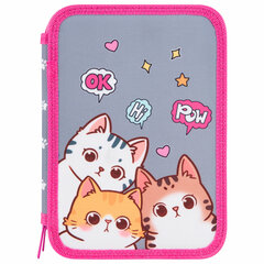 Пенал BRAUBERG, 2 отделения, полиэстер, 21&times;14 см, &laquo;Hi there&raquo;, 273536