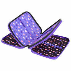 Пенал BRAUBERG, 3 отделения, полиэстер, 21&times;14 см, &laquo;Sleeping kitten&raquo;, 273538