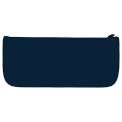 Пенал мягкий BRAUBERG KIDS, 2 отделения, полиэстер, &laquo;Dark blue&raquo;, 22&times;10&times;6 см, 273551