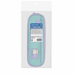 Пенал-футляр BRAUBERG, 2 отделения, 3D-элемент, полиэстер, &laquo;Cute bunny&raquo;, 23&times;8&times;5 см, 273571