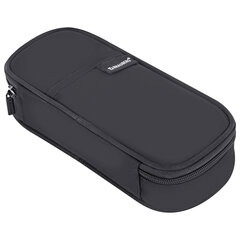 Пенал-органайзер BRAUBERG, 1 отделение, откидная планка, полиэстер, 22&times;10&times;6 см, &laquo;Total black&raquo;, 273577