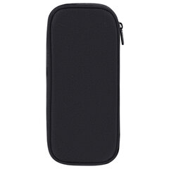 Пенал-органайзер BRAUBERG, 1 отделение, откидная планка, полиэстер, 22&times;10&times;6 см, &laquo;Total black&raquo;, 273577