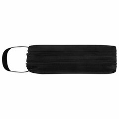 Пенал-органайзер BRAUBERG с ручкой, 2 отделения, полиэстер, 23&times;10 см, черный, 273592