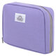 Пенал-органайзер BRAUBERG, 1 отделение, С НАКЛЕЙКАМИ, молния вокруг, канвас, 22x15х6 см, фиолетовый, 273594