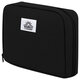 Пенал-органайзер BRAUBERG, 1 отделение, С НАКЛЕЙКАМИ, молния вокруг, канвас, 22x15х6 см, черный, 273596