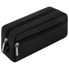 Пенал мягкий BRAUBERG, 2 отделения, ассорти 3 цвета, &laquo;Basic&raquo;, 19&times;9&times;4 см, дисплей, 273611