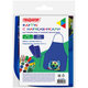 Фартук с нарукавниками для уроков труда ПИФАГОР, 1 карман, 46х54 см, "Football match", 273628