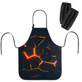 Фартук с нарукавниками для уроков труда ЮНЛАНДИЯ, регулировка по росту, 46х54 см, "Volcano split", 273632