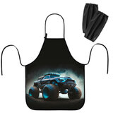 Фартук с нарукавниками для уроков труда ЮНЛАНДИЯ, регулировка по росту, 46х54 см, "Space driver", 273634