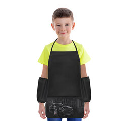 Фартук с нарукавниками для уроков труда BRAUBERG, 3 кармана, 46&times;54 см, &laquo;City car&raquo;, 273639