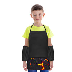 Фартук с нарукавниками для уроков труда BRAUBERG, 3 кармана, 46&times;54 см, &laquo;Keep out&raquo;, 273758