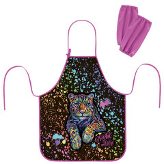 Фартук с нарукавниками для уроков труда ЮНЛАНДИЯ, регулировка по росту, 46х54 см, «Bright wildlife», 273764