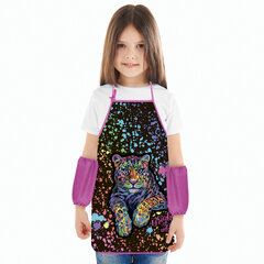 Фартук с нарукавниками для уроков труда ЮНЛАНДИЯ, регулировка по росту, 46&times;54 см, &laquo;Bright wildlife&raquo;, 273764