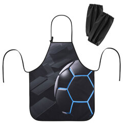 Фартук с нарукавниками для уроков труда ЮНЛАНДИЯ, регулировка по росту, 46х54 см, «Soccer ball», 273765