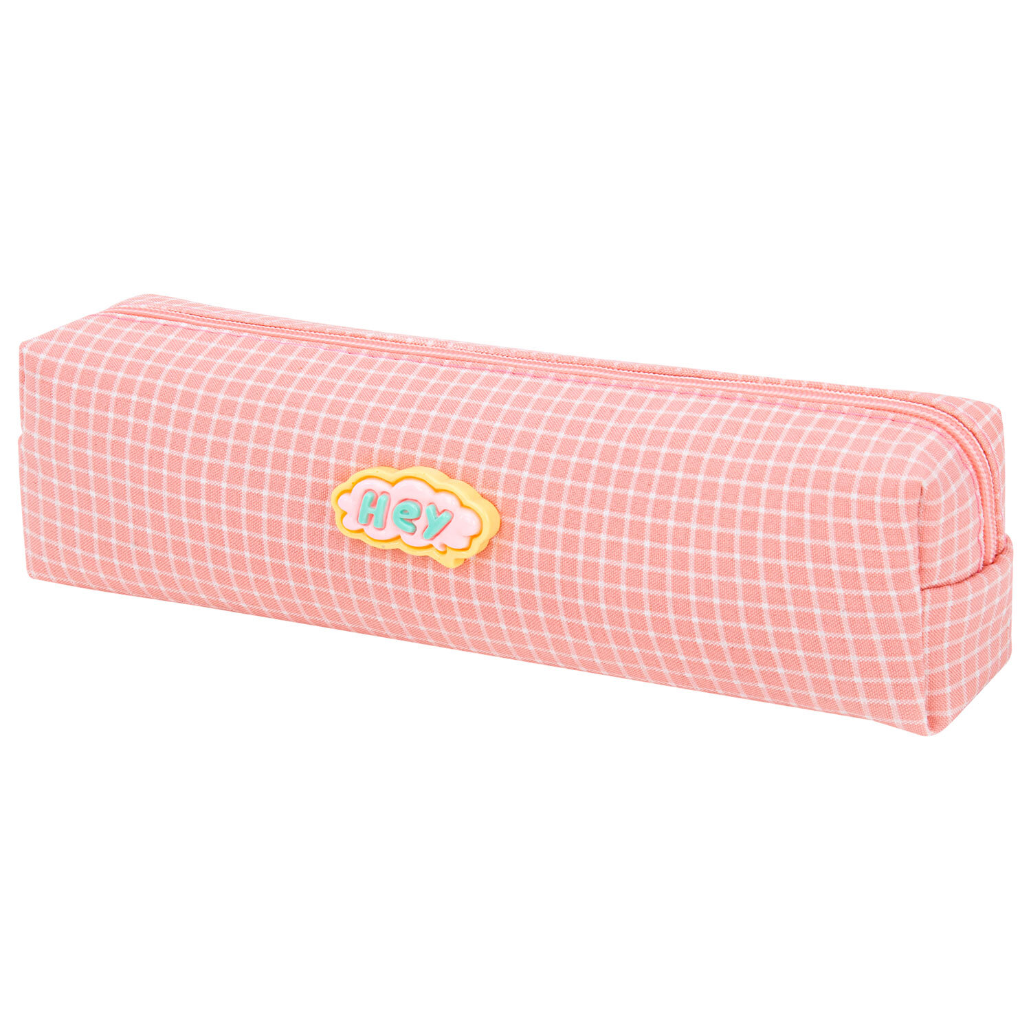 Пенал ЮНЛАНДИЯ ЮНИОР, 1 отделение, полиэстер, аппликация, "Hey", 20х6х4 см, 273801