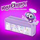 Пенал ЮНЛАНДИЯ ЮНИОР, 2 отделения, полиэстер, "Purple clouds", 21х8х6 см, 273810