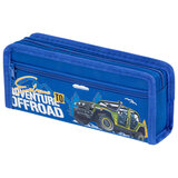 Пенал ЮНЛАНДИЯ ЮНИОР, 2 отделения, полиэстер, "Offroad", 21х8х6 см, 273813