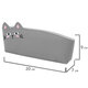 Пенал ЮНЛАНДИЯ ЮНИОР, 1 отделение, искусственная кожа, "Gray kitty", 20х9х7 см, 273819