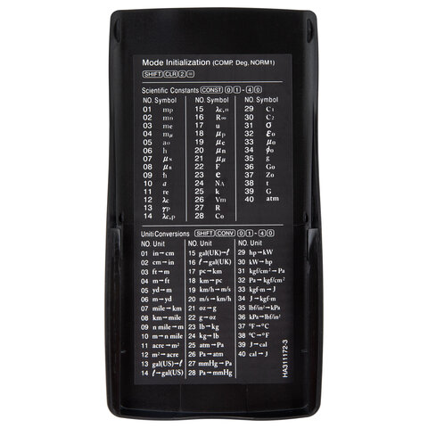 Калькулятор инженерный CROMEX CX-401BK (155х80 мм), 401 функция, 10+2 разрядов, черный, 273833