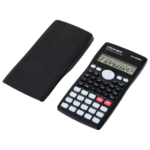 Калькулятор инженерный CROMEX CX-401BK (155х80 мм), 401 функция, 10+2 разрядов, черный, 273833