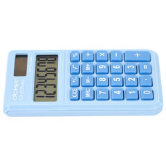 Калькулятор карманный CROMEX (КРОМЕКС) CX-210N-BU (96&times;62 мм), 8 разрядов, двойное питание, голубой, 273835
