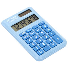 Калькулятор карманный CROMEX (КРОМЕКС) CX-210N-BU (96&times;62 мм), 8 разрядов, двойное питание, голубой, 273835