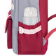 Рюкзак HEIKKI GOODLY (ХЕЙКИ) универсальный, 2 отделения, отделение для ноутбука, серый/красный, 46x33x18 см, 273869