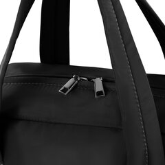 Сумка дорожная HEIKKI HANDY (ХЕЙКИ), карман на молнии, багажная лента, черная, 43&times;16&times;30 см, 273873